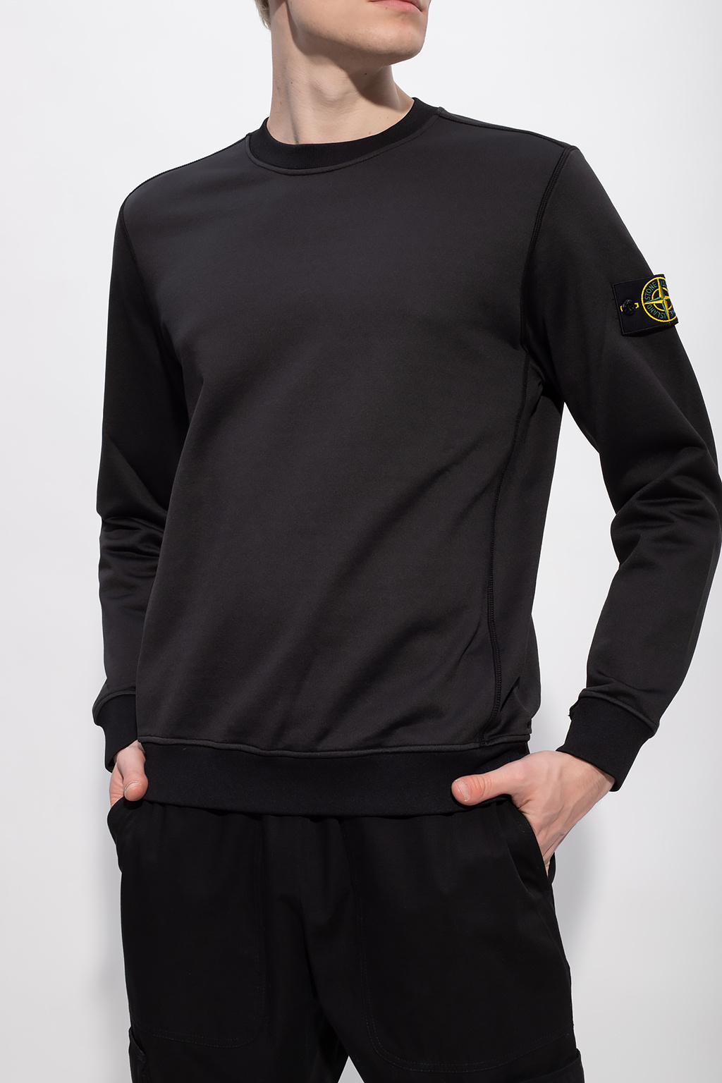 スウェット・トレーナー Stone  Sweatshirt With Sleeve Pocket STONE ISLAND (ストーンアイランド) 腕ポケット スウェット